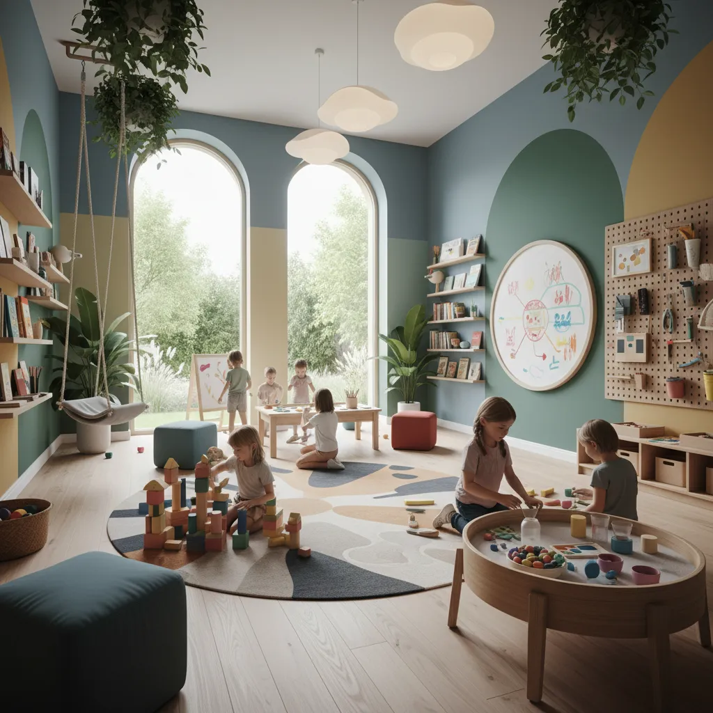Copii învățând creativ la Hub de Inovație